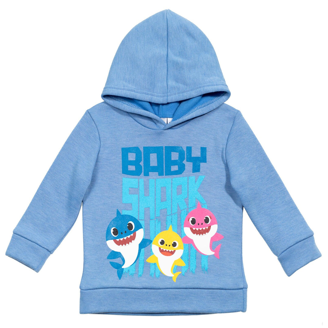 Baby Shark Fleece Jogger Pullover Hoodie & Pants Set