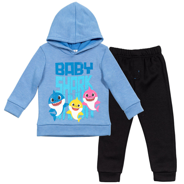 Baby Shark Fleece Jogger Pullover Hoodie & Pants Set