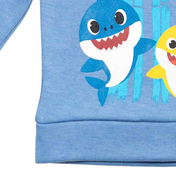 Baby Shark Fleece Jogger Pullover Hoodie & Pants Set