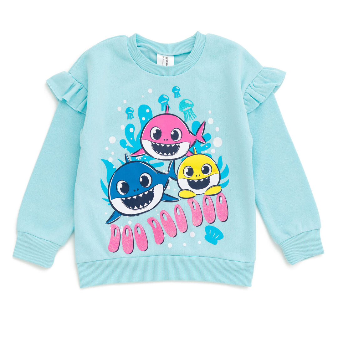 Pinkfong Baby Shark Fleece Sweatshirt and Leggings Outfit Set