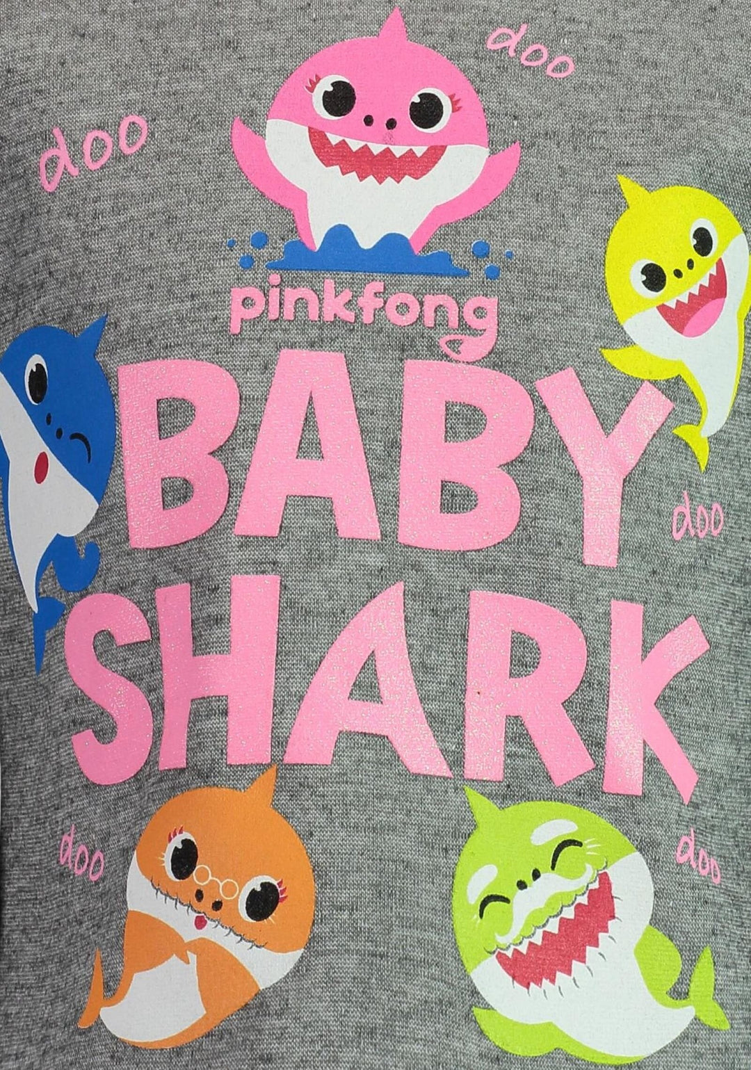 Pinkfong Baby Shark Fleece T-Shirt and Pants Outfit Set