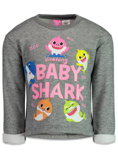 Pinkfong Baby Shark Fleece T-Shirt and Pants Outfit Set