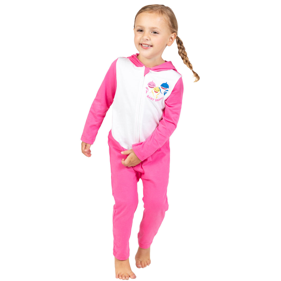 Toddler Girls Mommy Shark Pajamas Pinkfong Baby Shark Mommy Zip Up