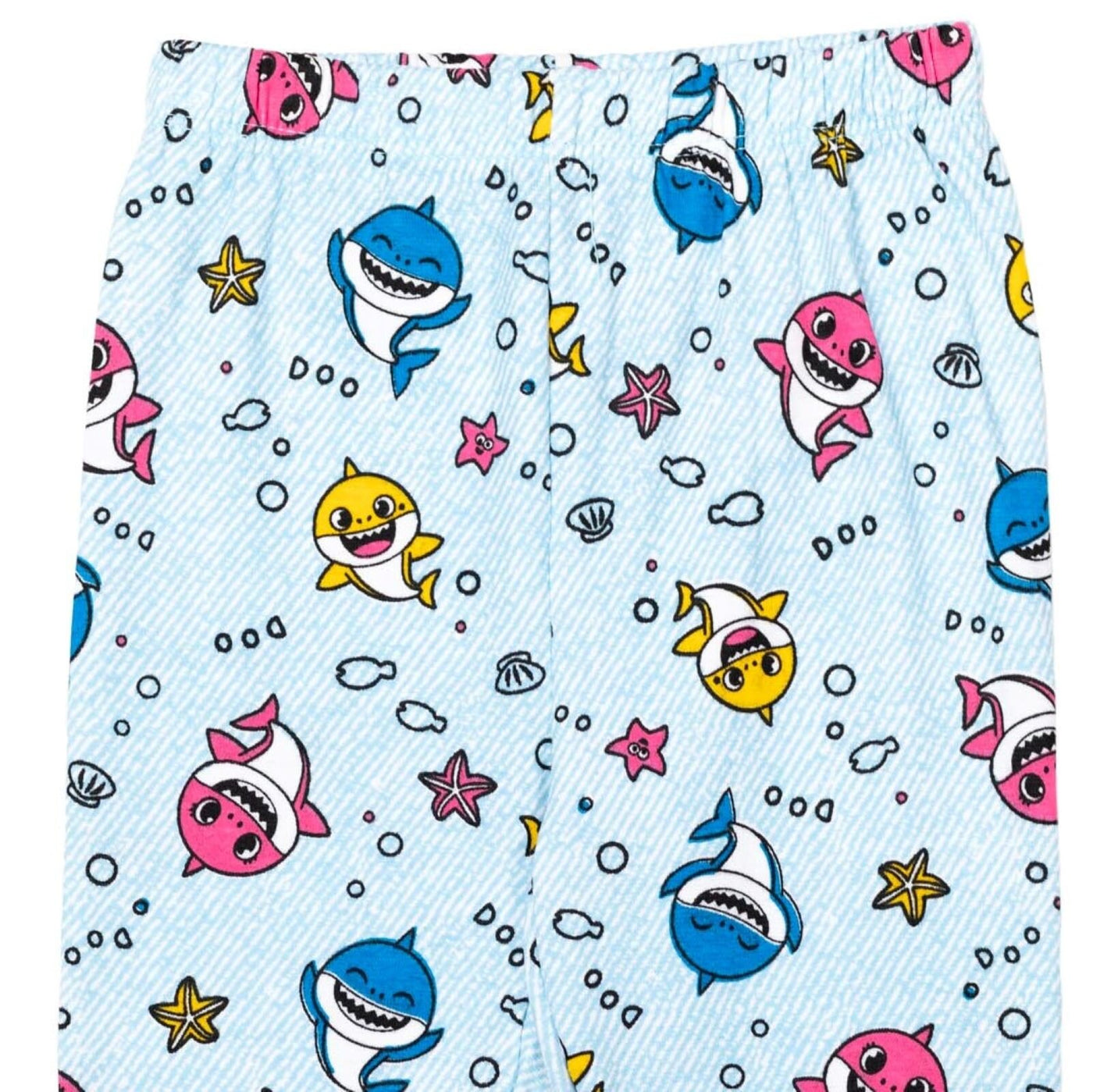 Pinkfong Baby Shark Peplum T-Shirt Leggings and Scrunchie 3 Piece Outfit Set