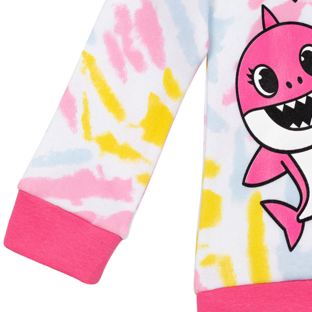 Pinkfong Baby Shark - Conjunto de sudadera con capucha y leggings de forro polar