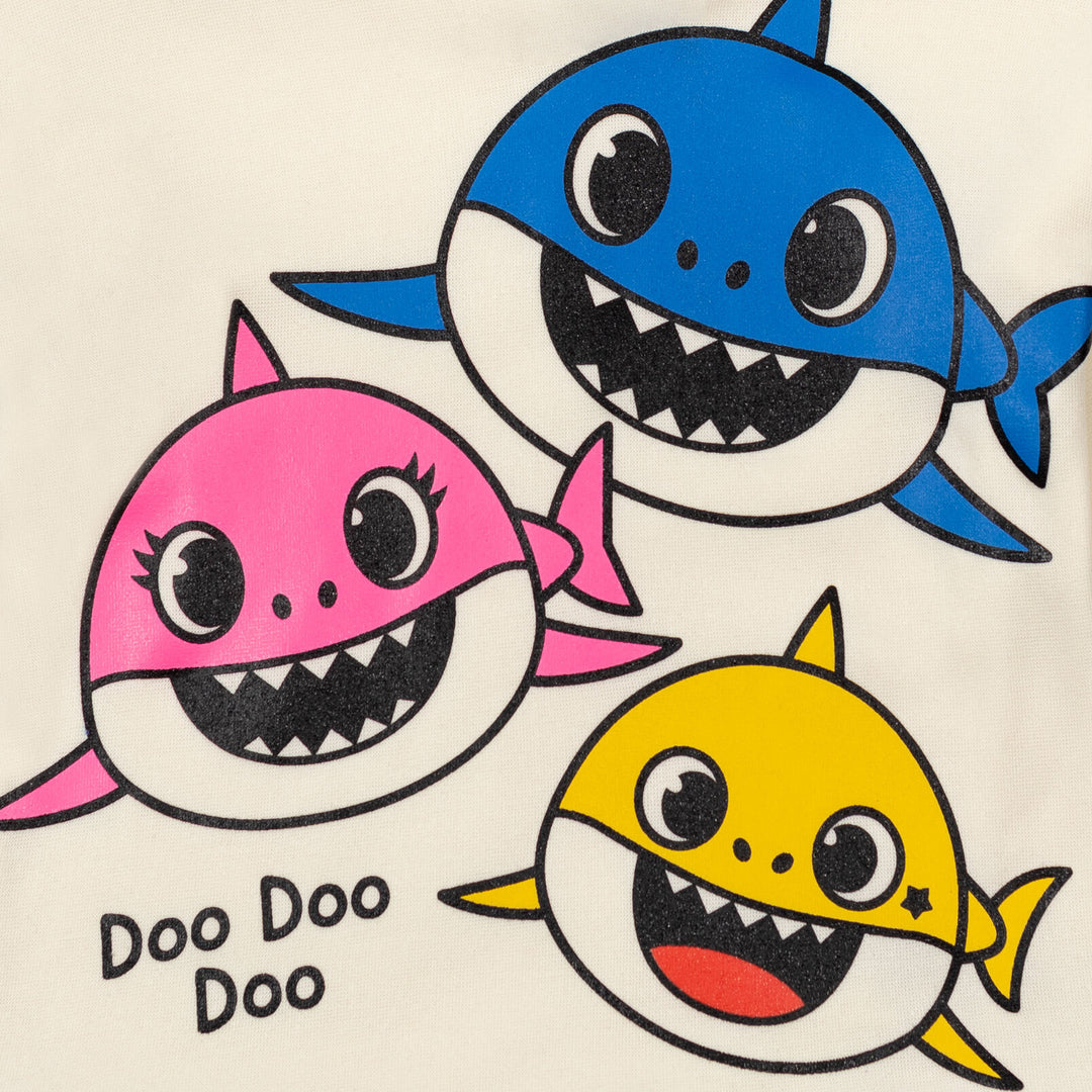 Pinkfong Baby Shark - Conjunto de sudadera con capucha y leggings de forro polar