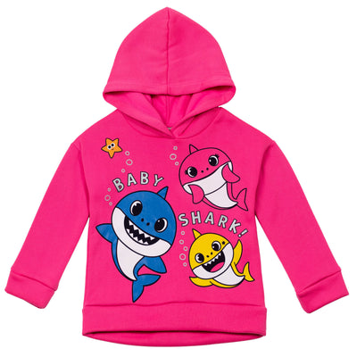 Pinkfong Baby Shark - Conjunto de sudadera con capucha y leggings de forro polar