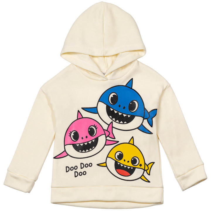 Pinkfong Baby Shark - Conjunto de sudadera con capucha y leggings de forro polar