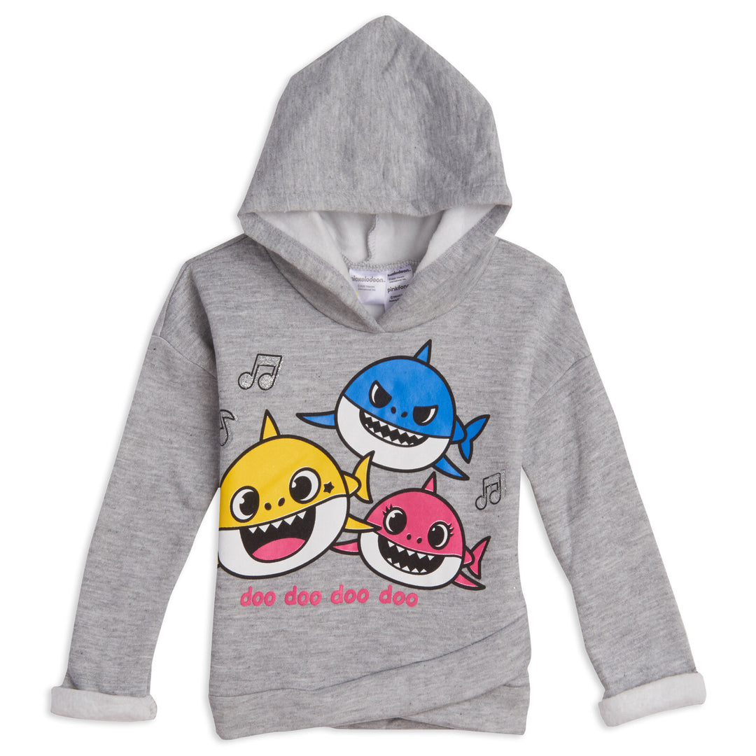 Pinkfong Baby Shark - Conjunto de sudadera con capucha y leggings de forro polar