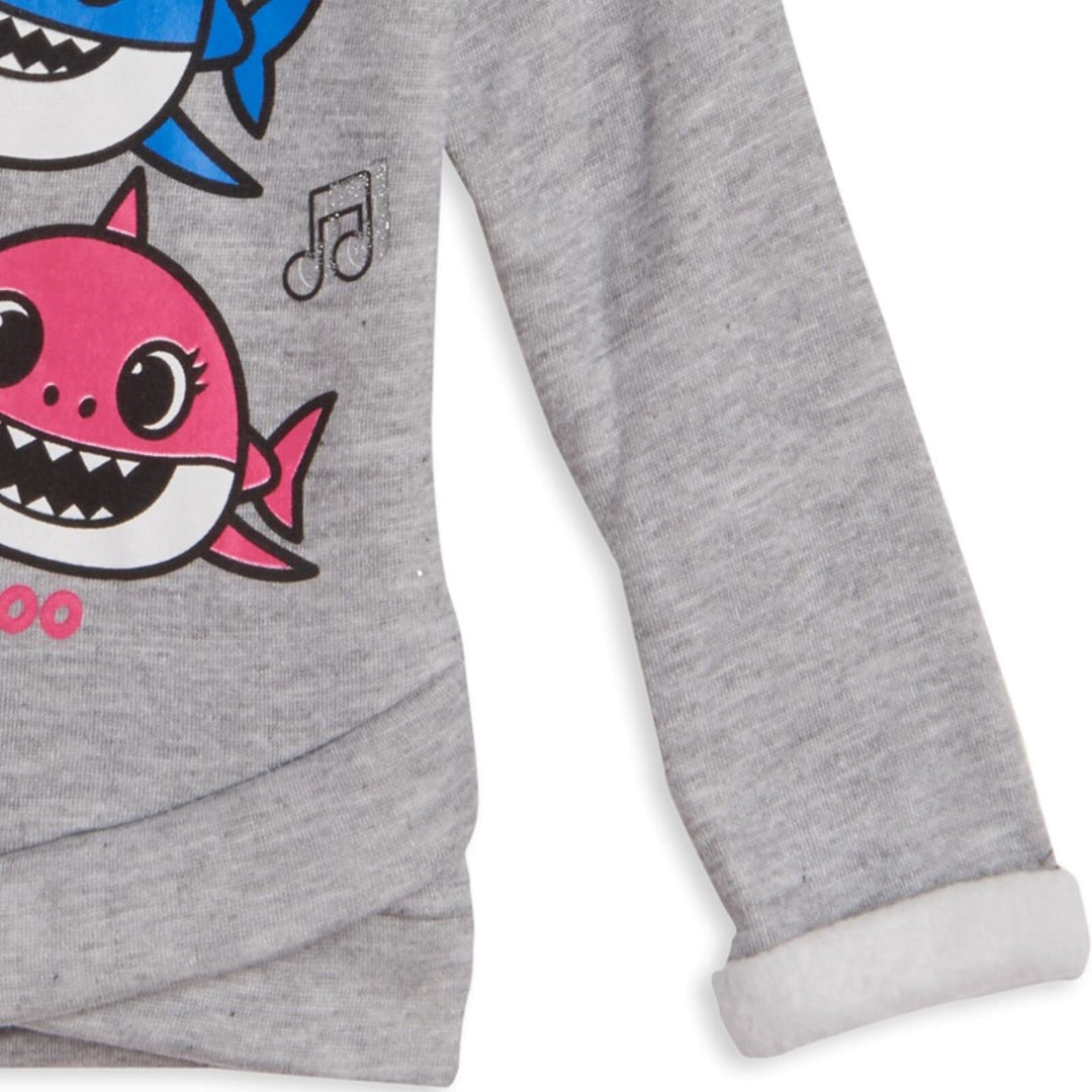 Pinkfong Baby Shark - Conjunto de sudadera con capucha y leggings de forro polar