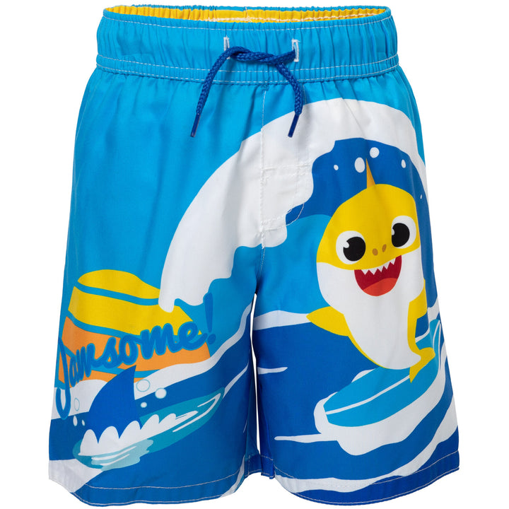 Pinkfong Baby Shark Rash Guard and Swim Trunks Outfit Set