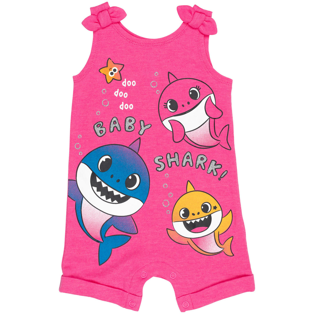 Pinkfong Baby Shark Sleeveless Romper & Headband