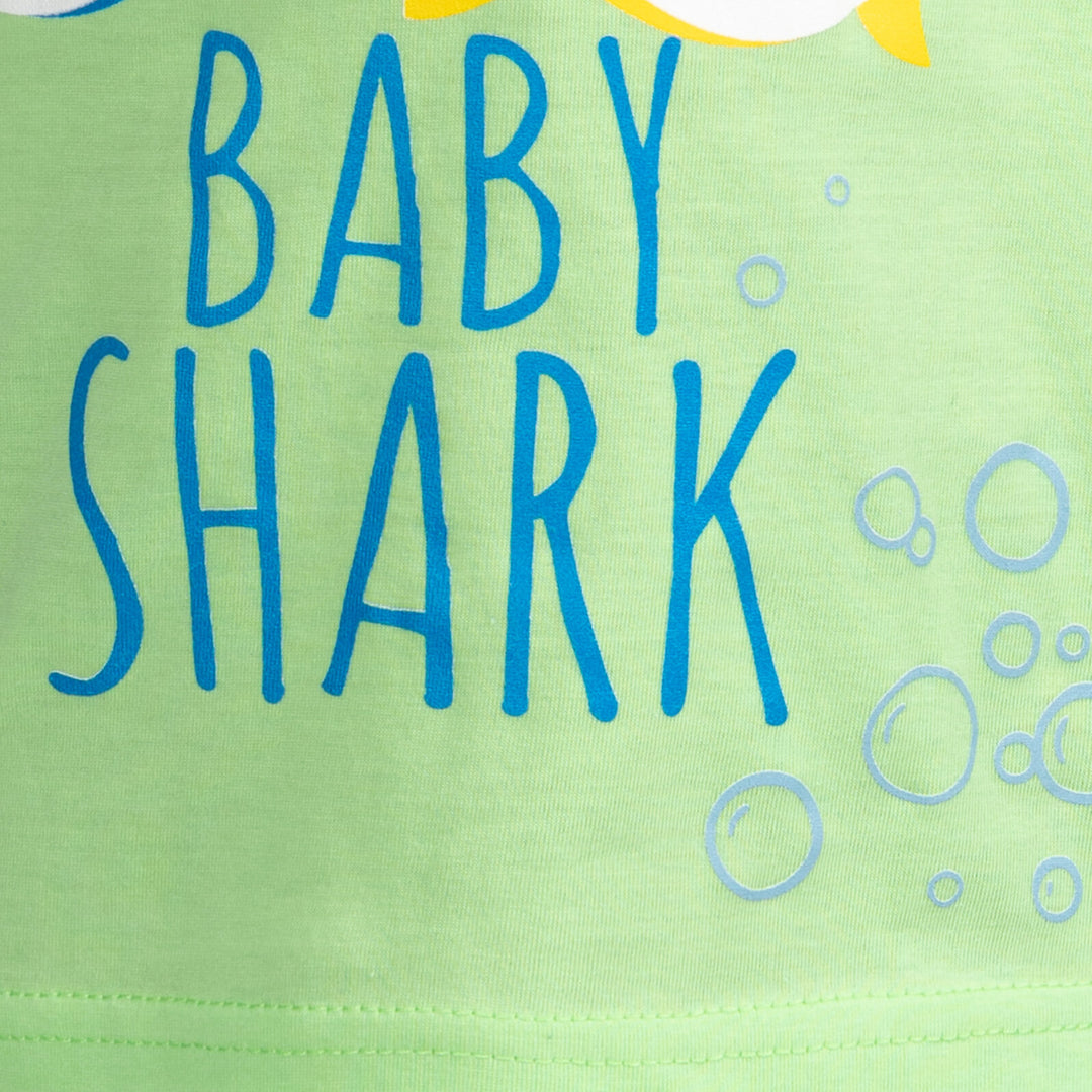 Conjunto de camiseta Pinkfong Baby Shark y pantalones cortos de felpa francesa