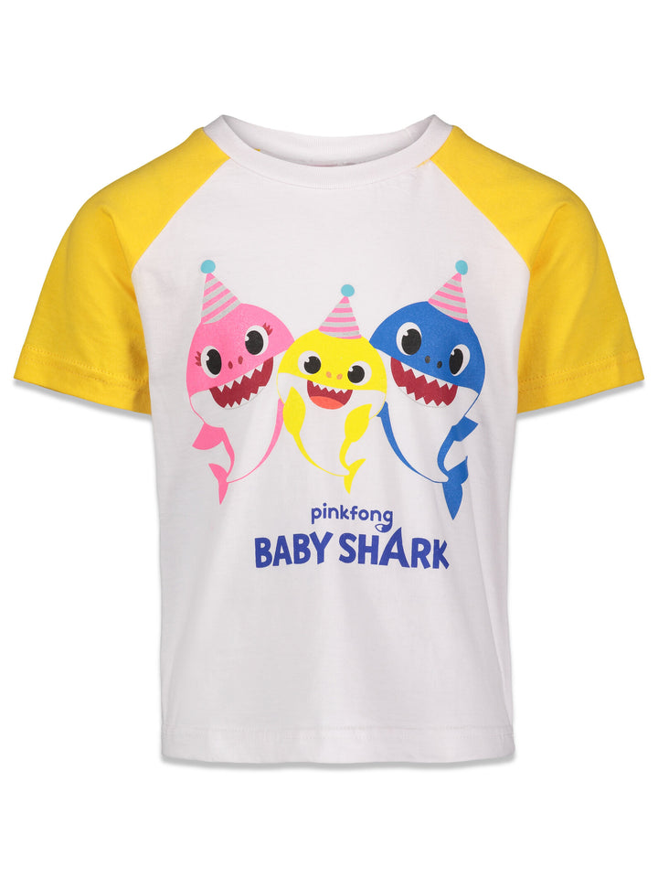 Pinkfong Baby Shark T-Shirt and French Terry Shorts Outfit Set