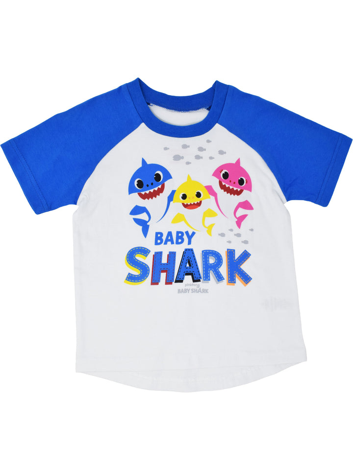 Pinkfong Baby Shark T-Shirt and French Terry Shorts Outfit Set