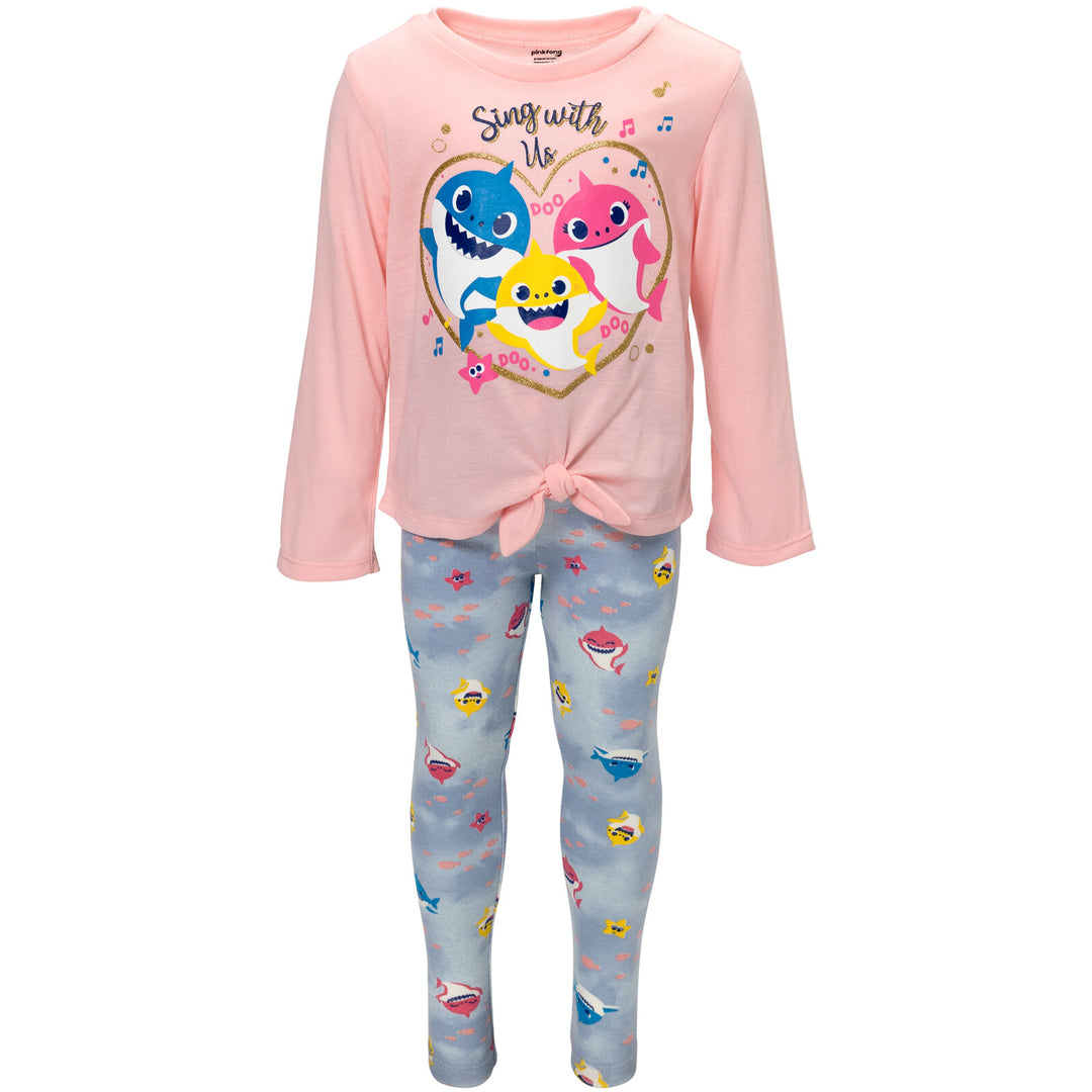 Pinkfong Baby Shark T-Shirt and Leggings Outfit Set