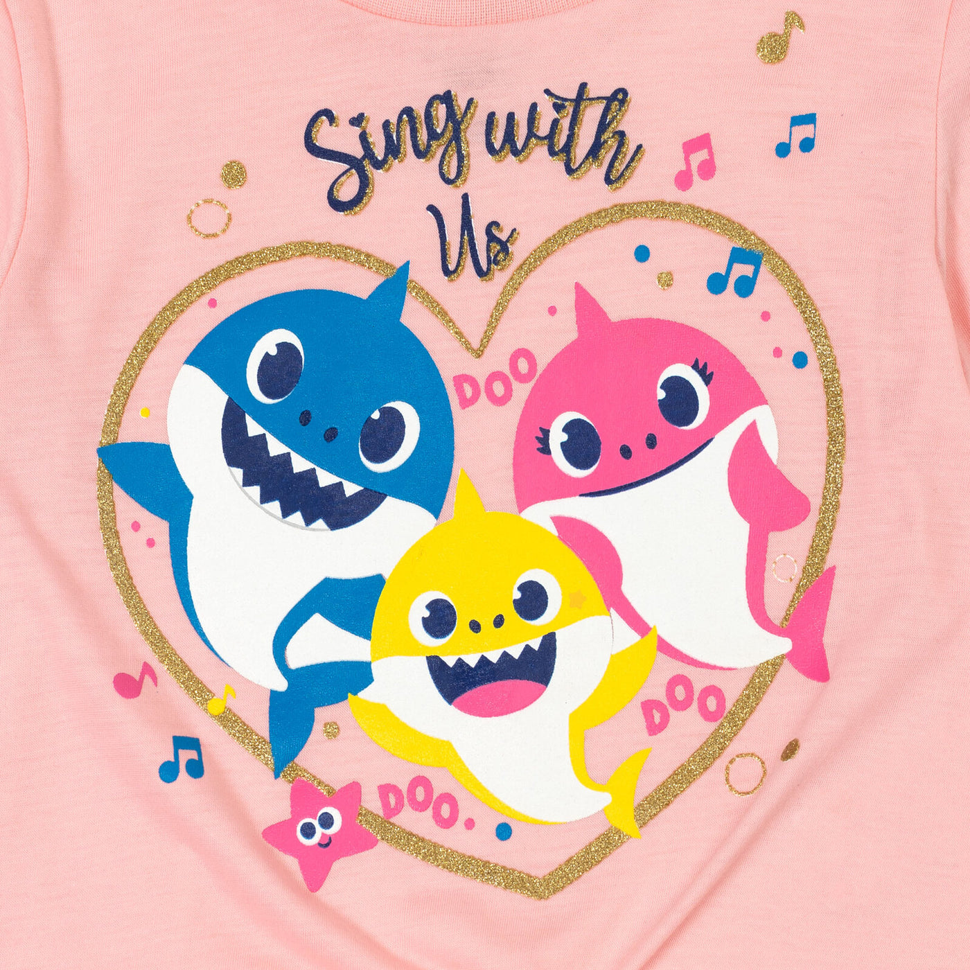 Pinkfong Baby Shark Conjunto de camiseta y calzas