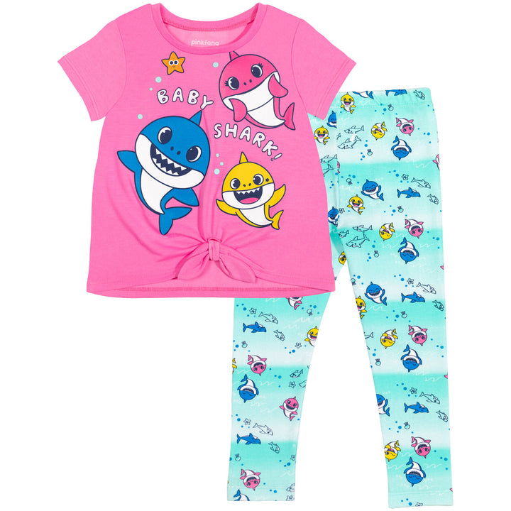 Pinkfong Baby Shark T-Shirt and Leggings Outfit Set