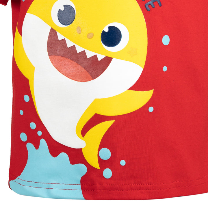 Pinkfong Baby Shark T-Shirt and Mesh Shorts Outfit Set