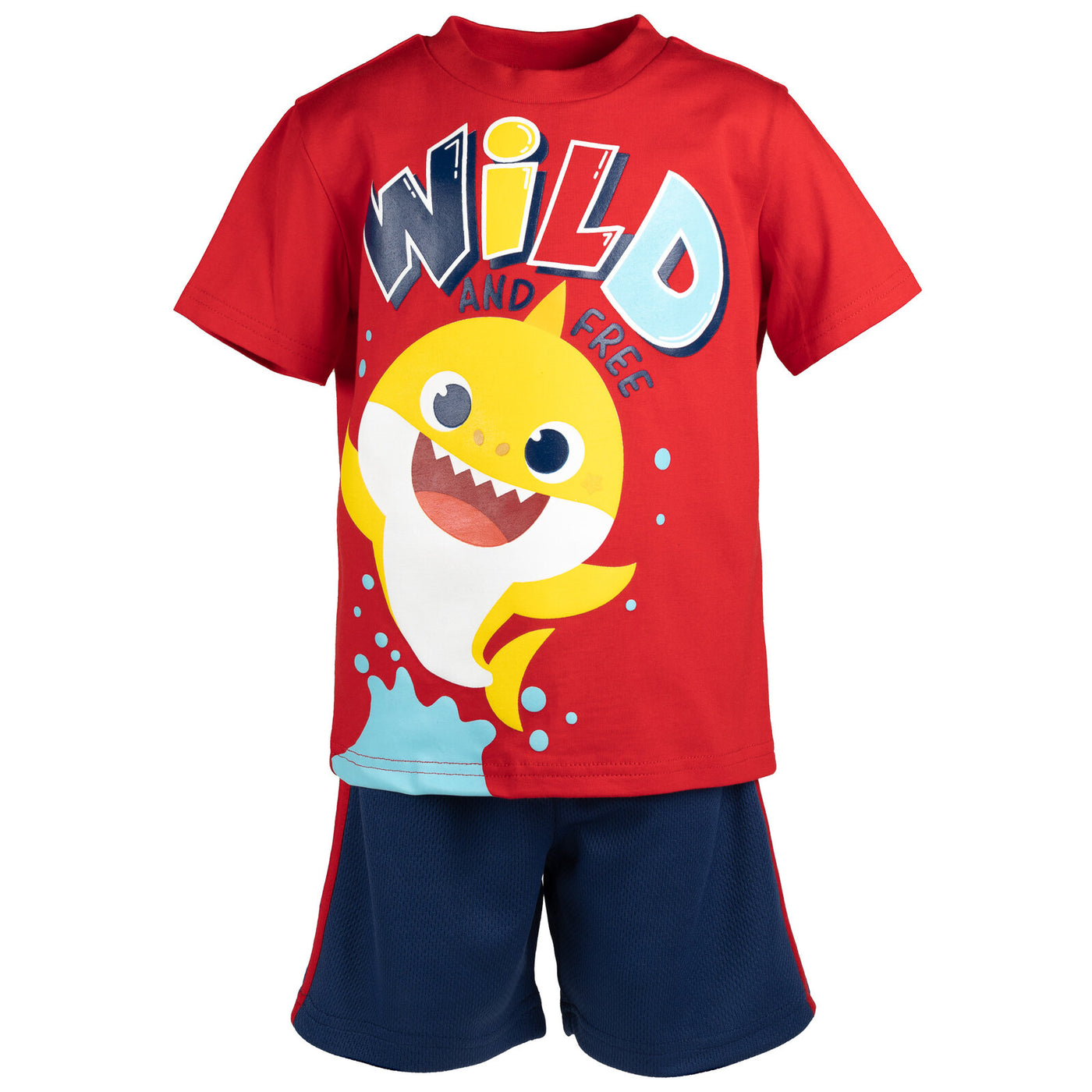 Pinkfong Baby Shark T-Shirt and Mesh Shorts Outfit Set