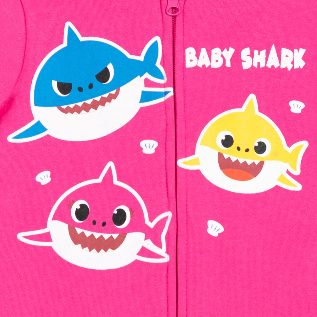 Pinkfong Baby Shark Zip Up Cosplay Hoodie