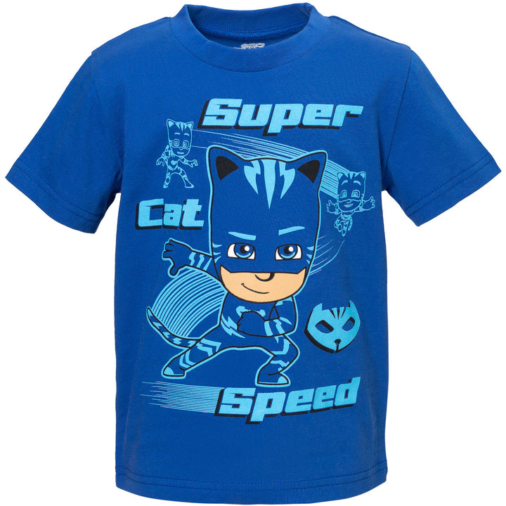 PJ Masks Catboy T-Shirt and Mesh Shorts Outfit Set