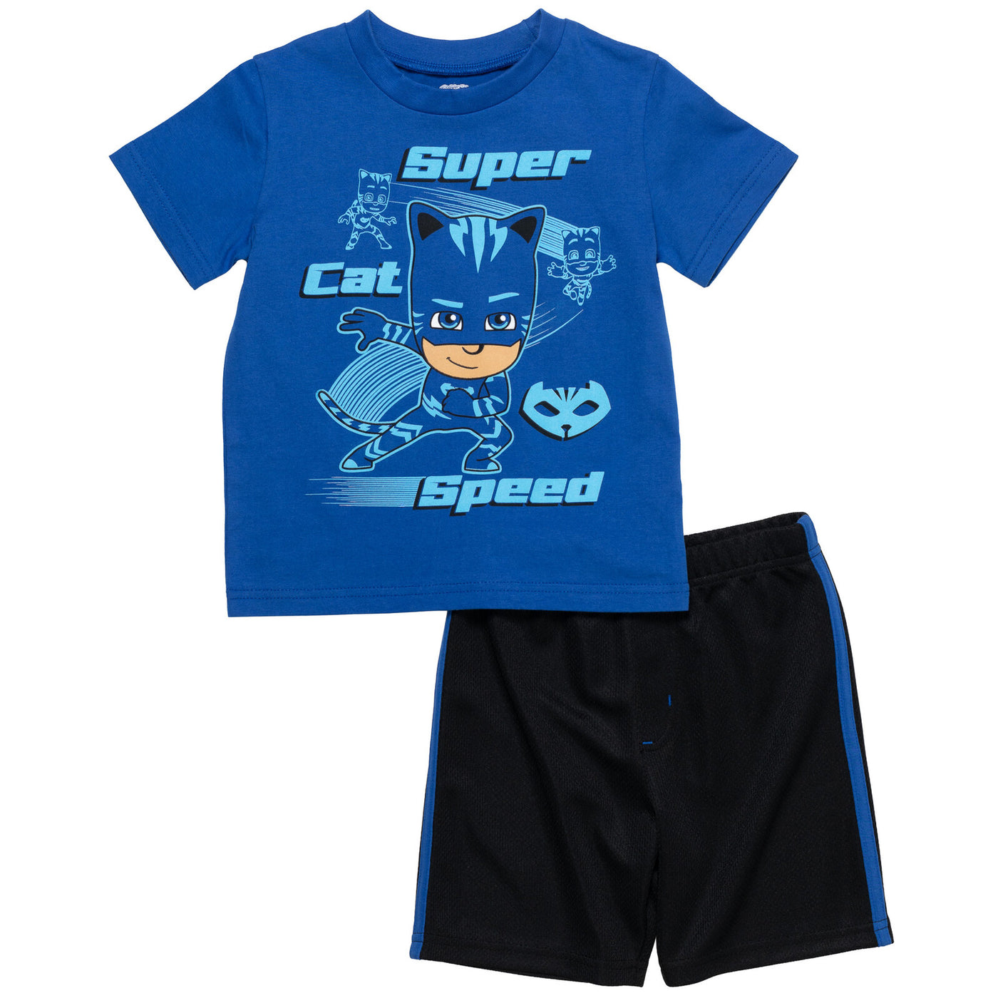 PJ Masks Catboy T-Shirt and Mesh Shorts Outfit Set