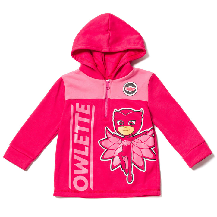 PJ Masks Owlette Fleece Half Zip Hoodie