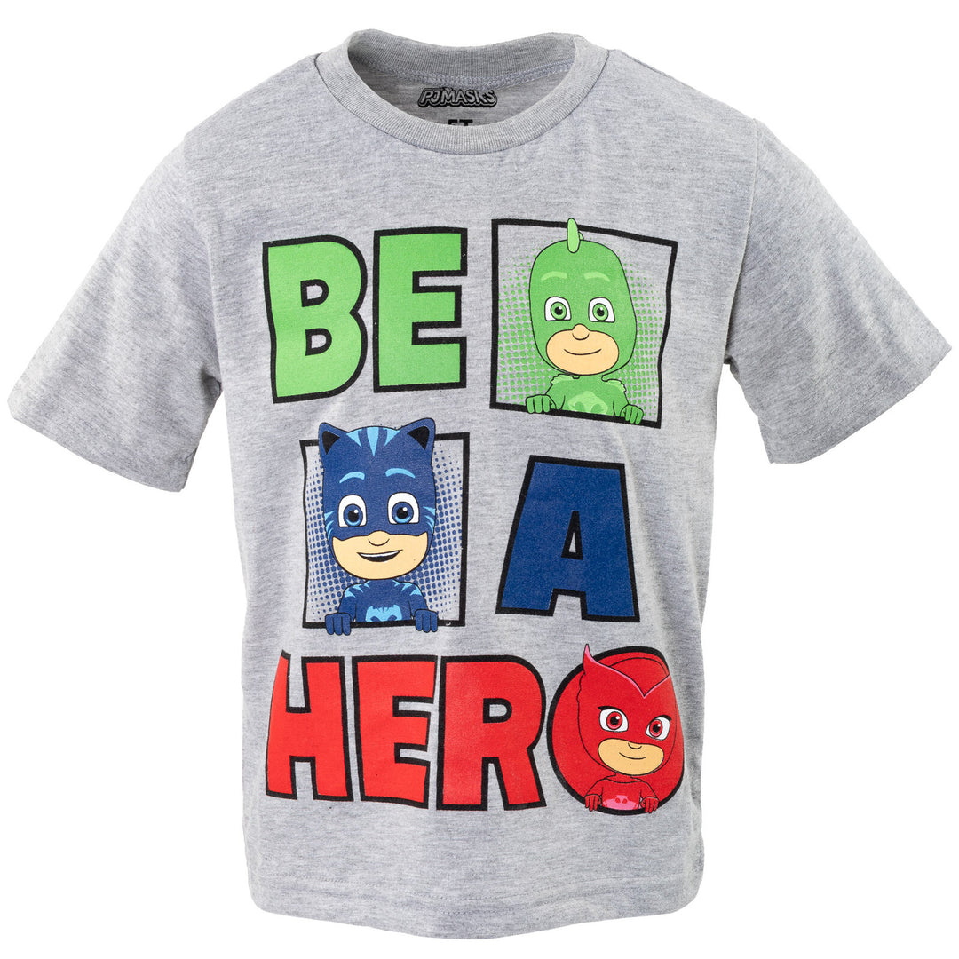 Conjunto de camiseta y pantalones cortos de malla de PJ Masks