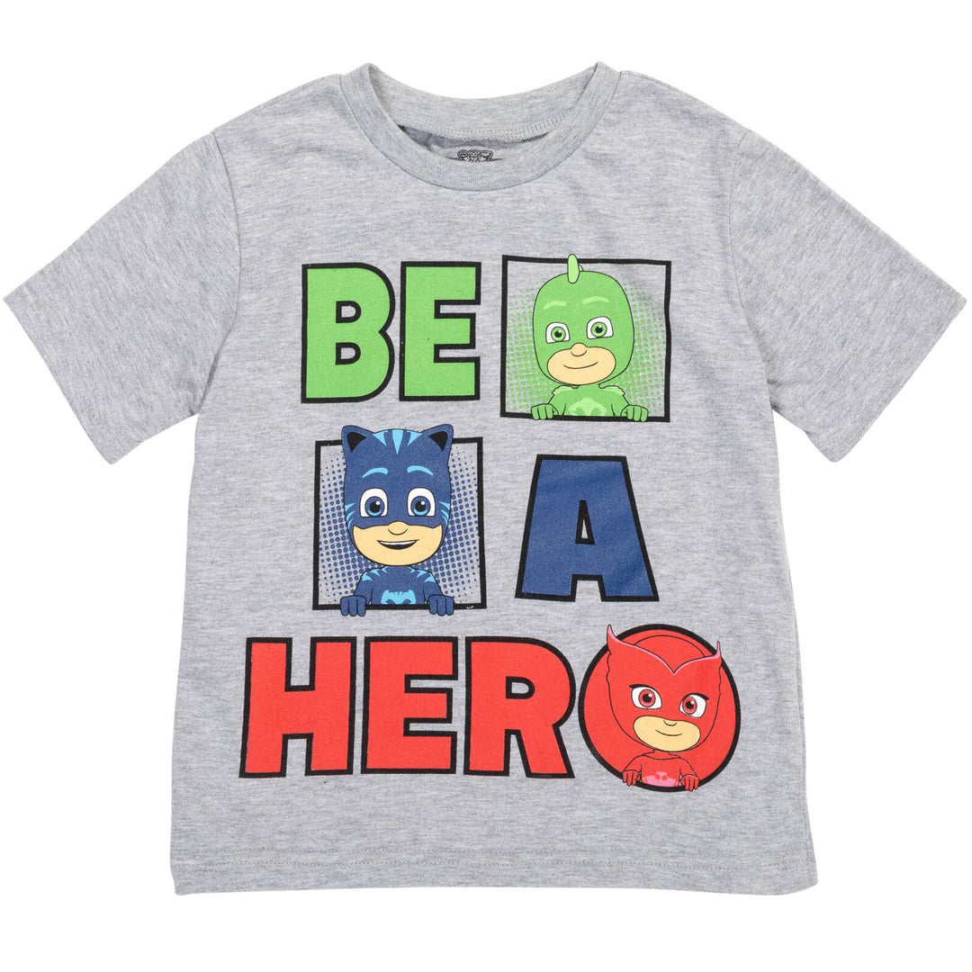 Conjunto de camiseta y pantalones cortos de malla de PJ Masks
