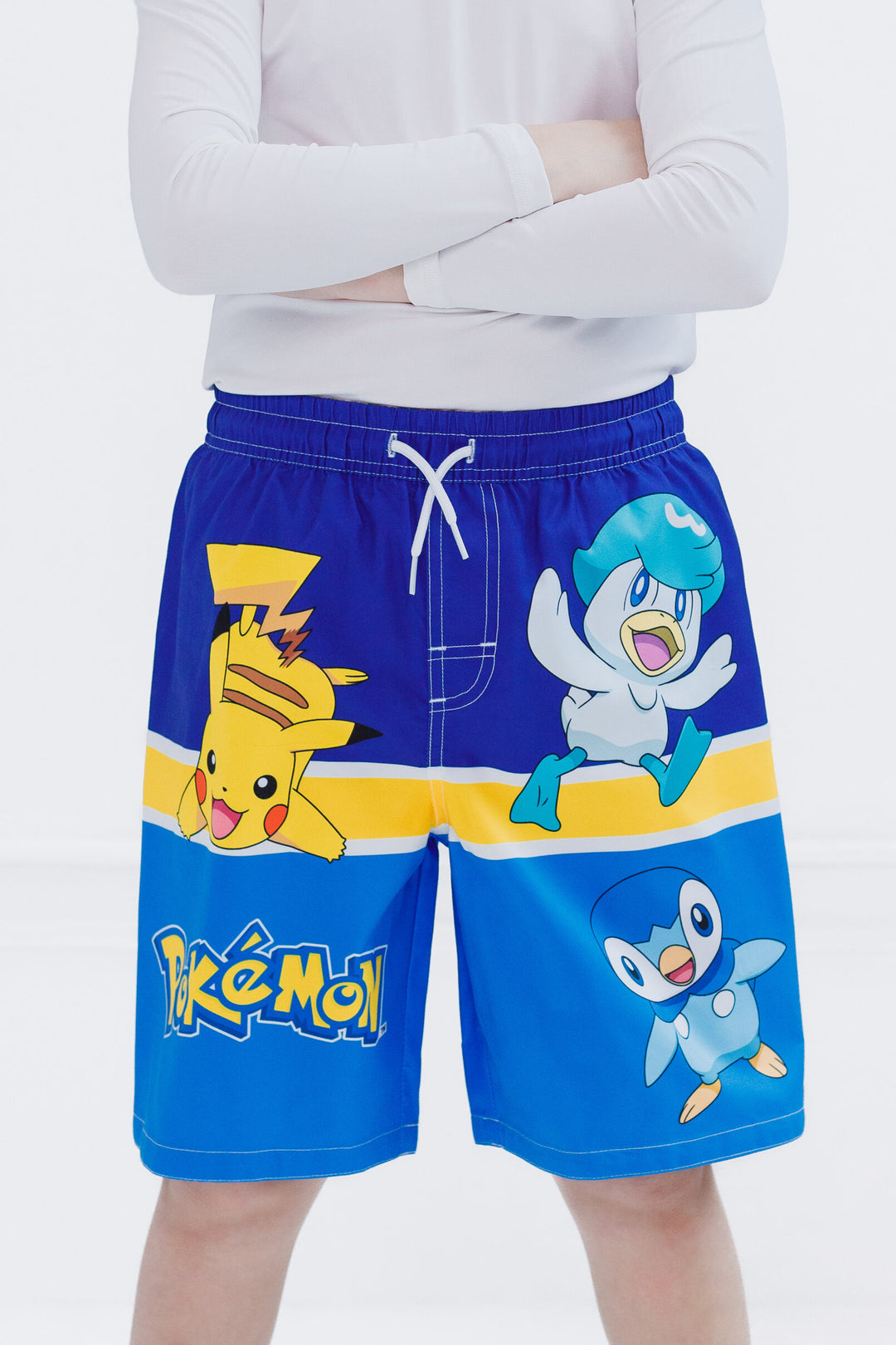 Pokemon Rashie Pokemon Pikachu Compression UPF 50+ Swim Trunks Bathing Suit | FREE ...