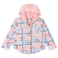 Pokemon Girls Flannel Hooded Shacket Little Kid to Big Kid