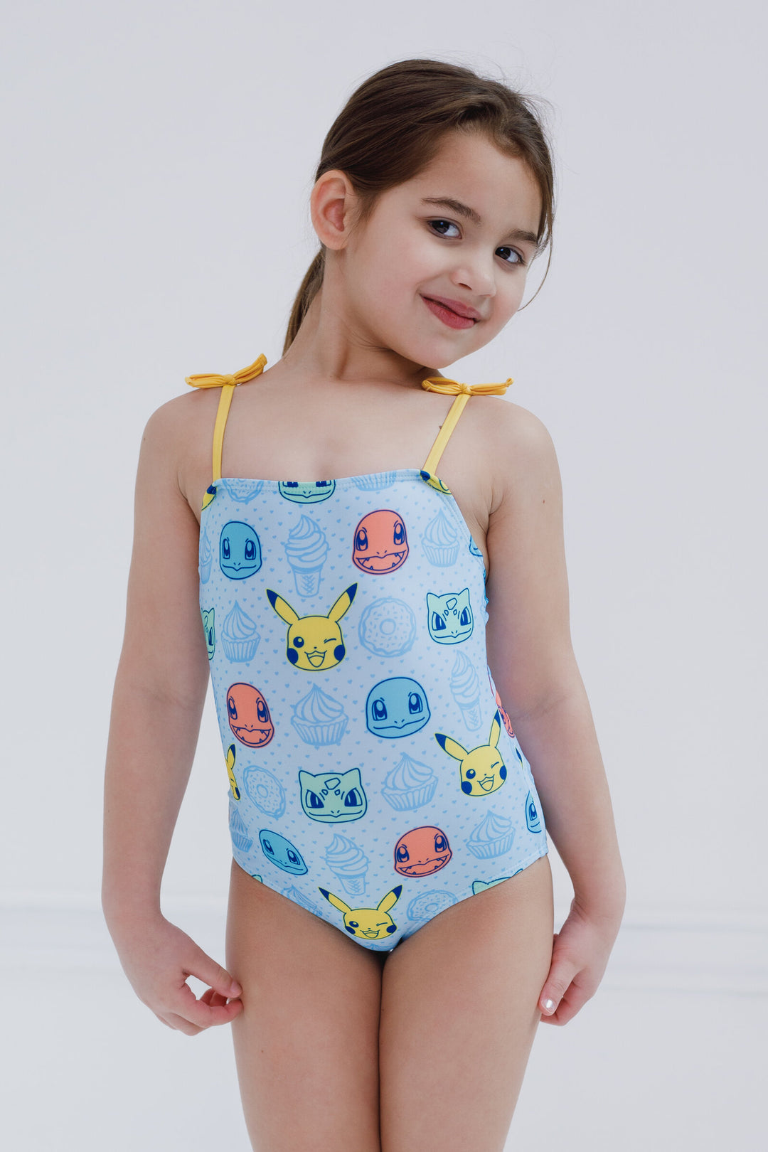 Pokemon Girls UPF 50+ One Piece Bathing Suit Little Kid to Big Kid