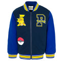 Pokemon Pikachu French Terry Varsity Zip Up Bomber Jacket