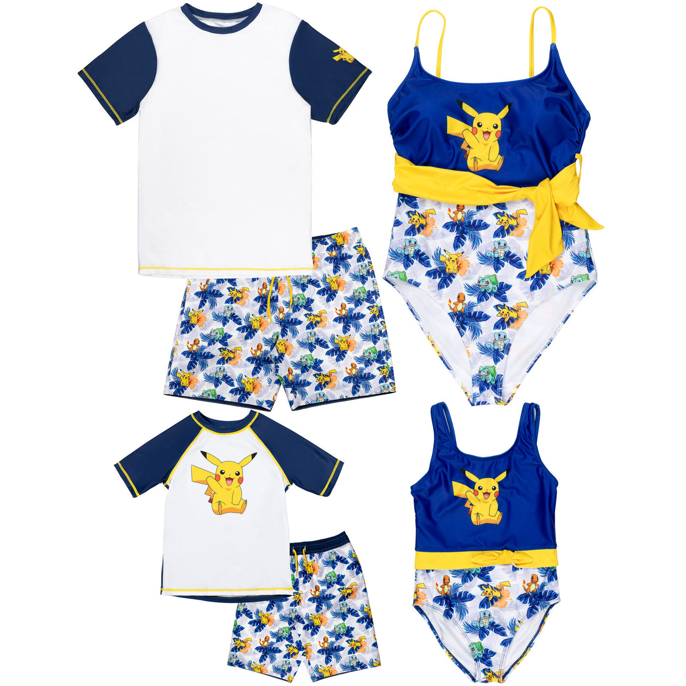 Pokemon Rashie Pokemon Pikachu UPF 50+ One Piece Bathing Suit | imagikids Baby and ...