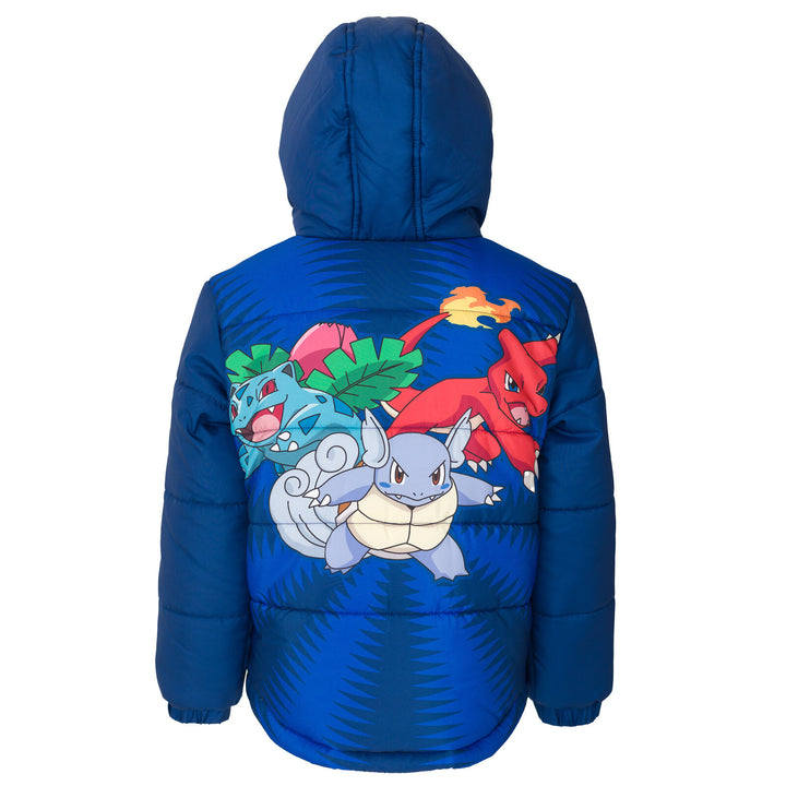 Pokemon Zip Up Winter Coat Puffer Jacket