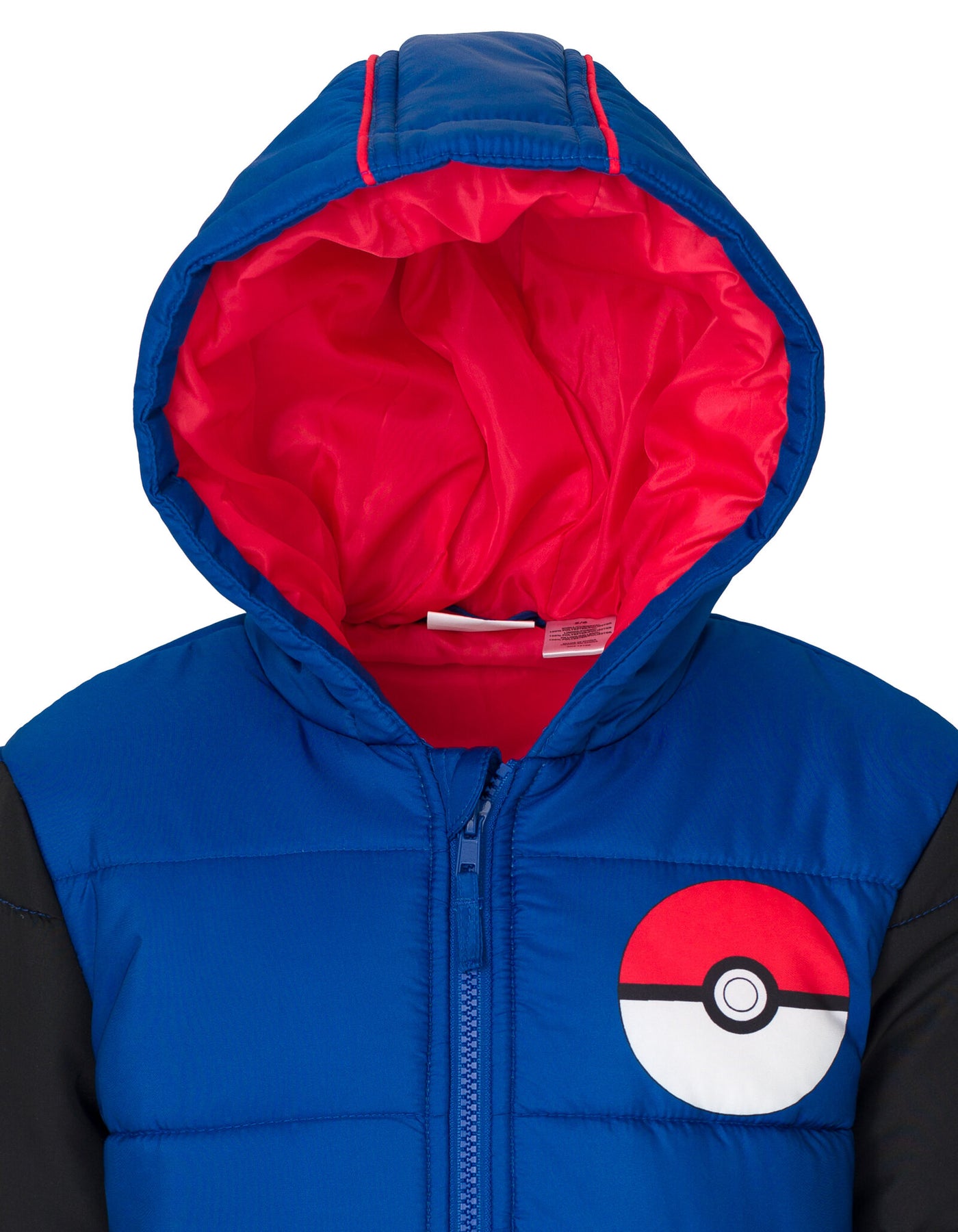 Pokemon Zip Up Winter Coat Puffer Jacket