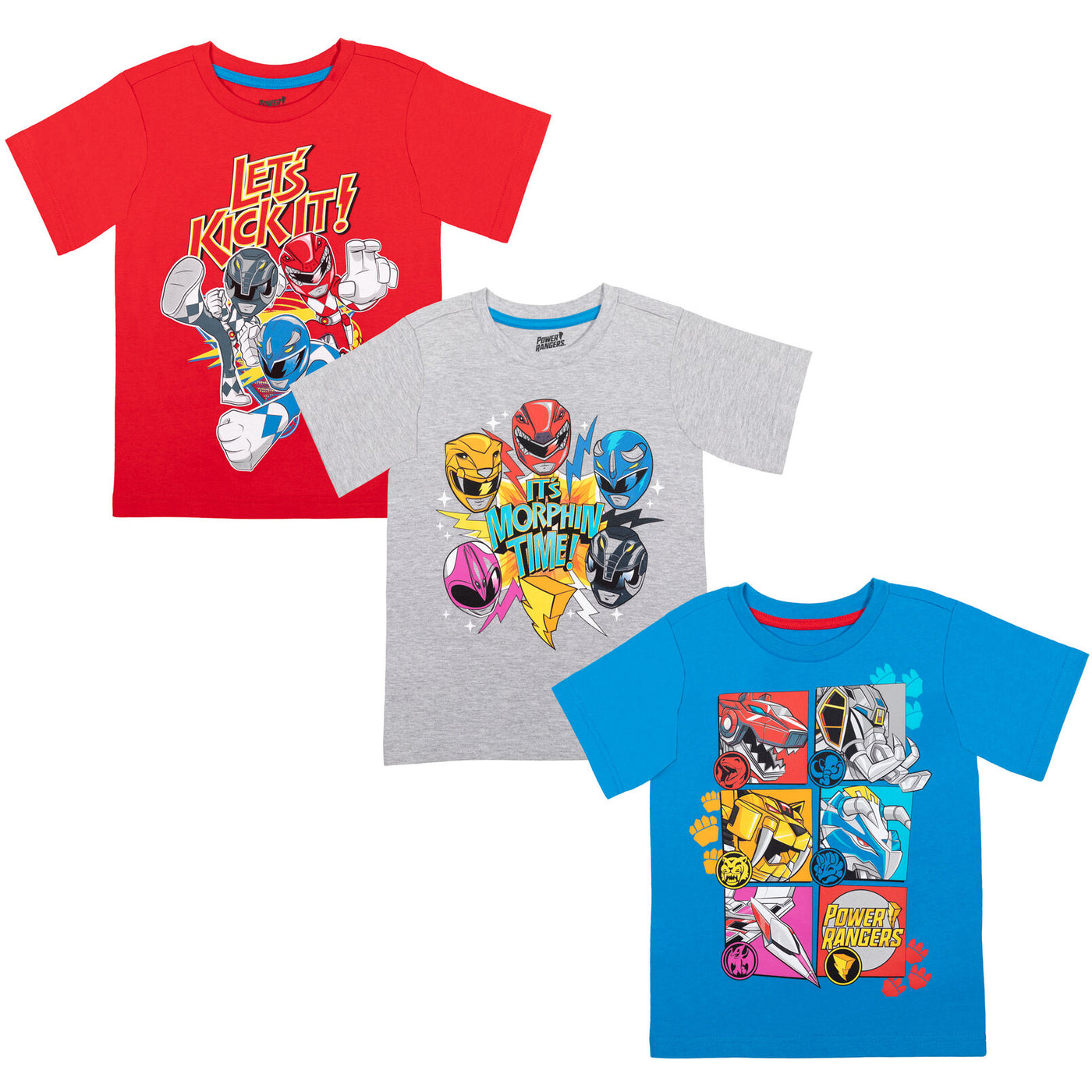 Power Rangers 3 Pack Graphic T-Shirts