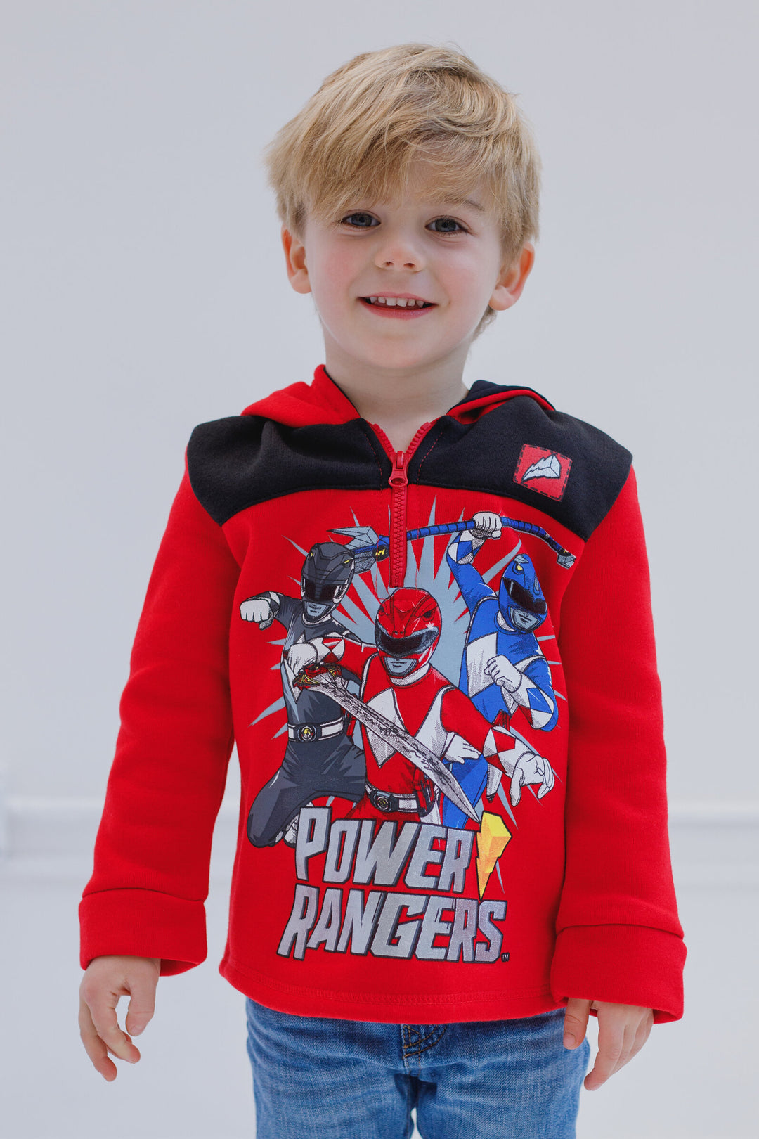 Power Rangers Half Power Rangers Fleece Half Zip Pullover Hoodie | imagikids Baby and Kids ...