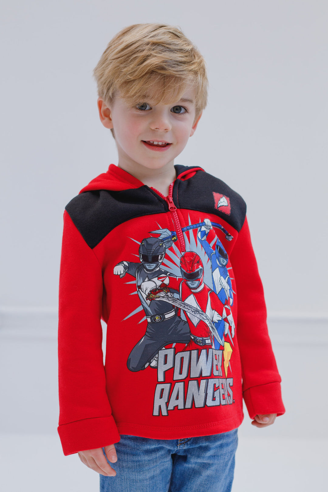 Power Rangers Fleece Half Zip Pullover Hoodie