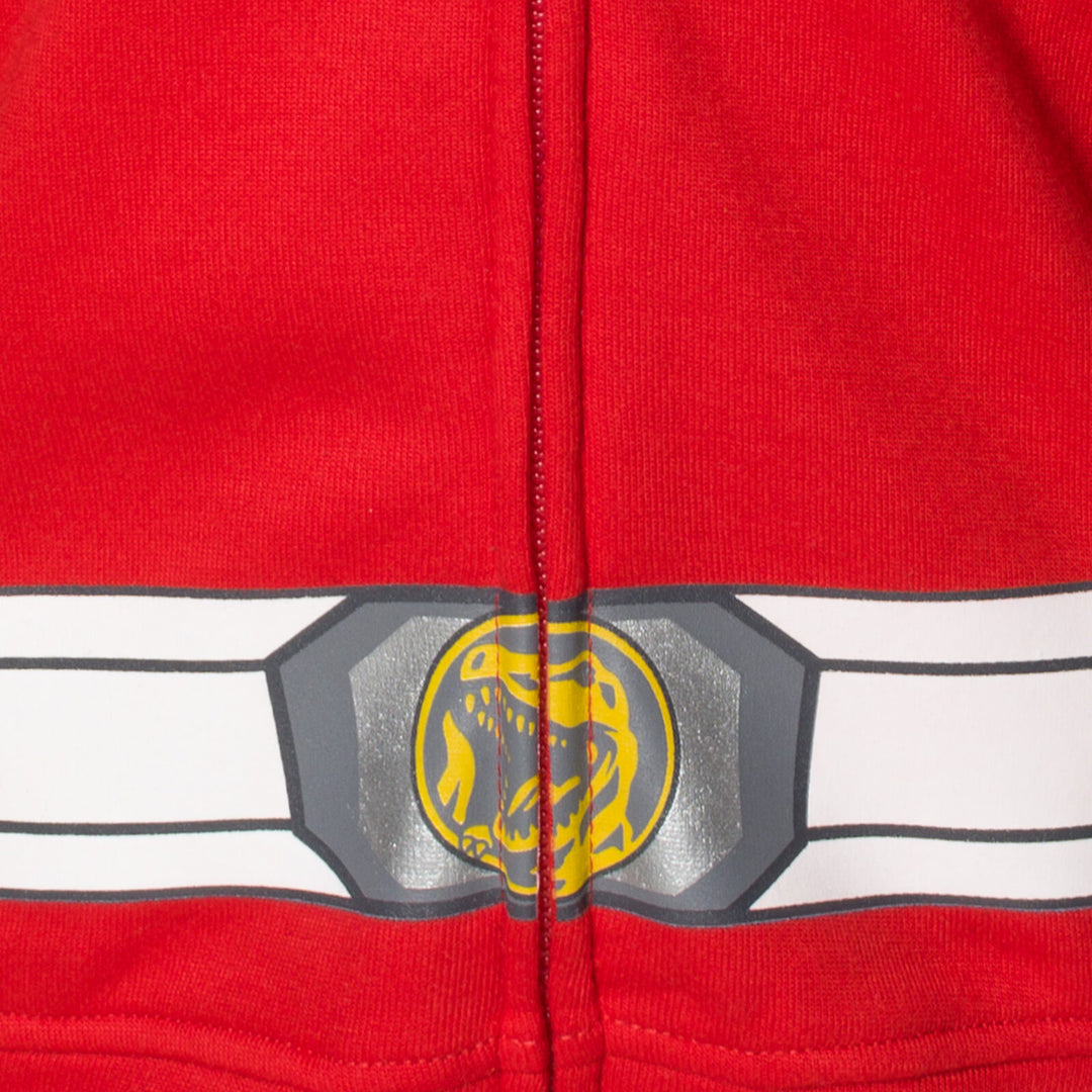 Power Rangers Red Ranger Fleece Zip Up Hoodie