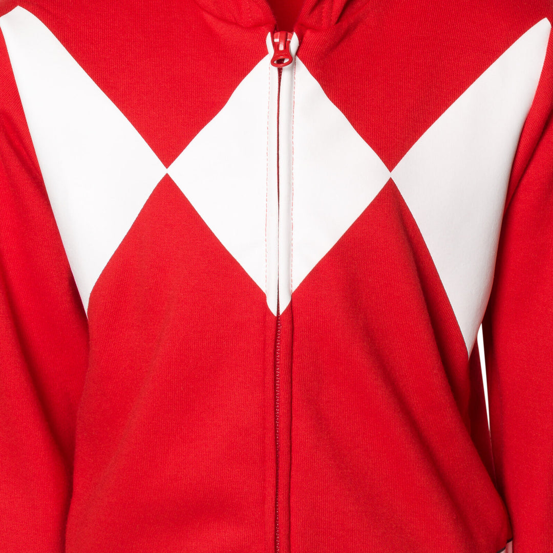 Power Rangers Red Ranger Fleece Zip Up Hoodie