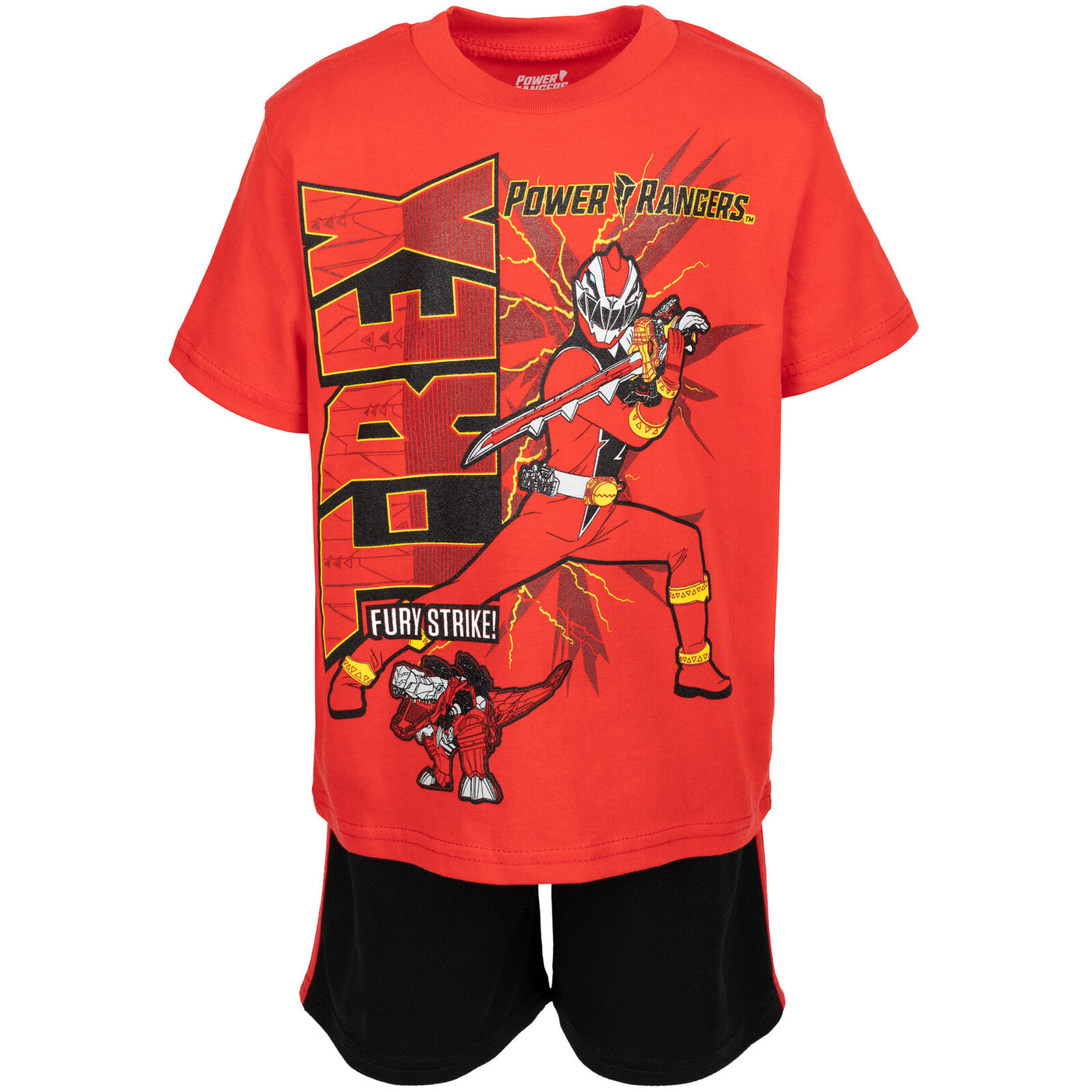 Power Rangers Red Ranger T-Shirt and Mesh Shorts Outfit Set