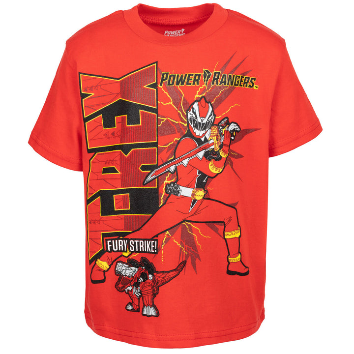 Power Rangers Red Ranger T-Shirt and Mesh Shorts Outfit Set