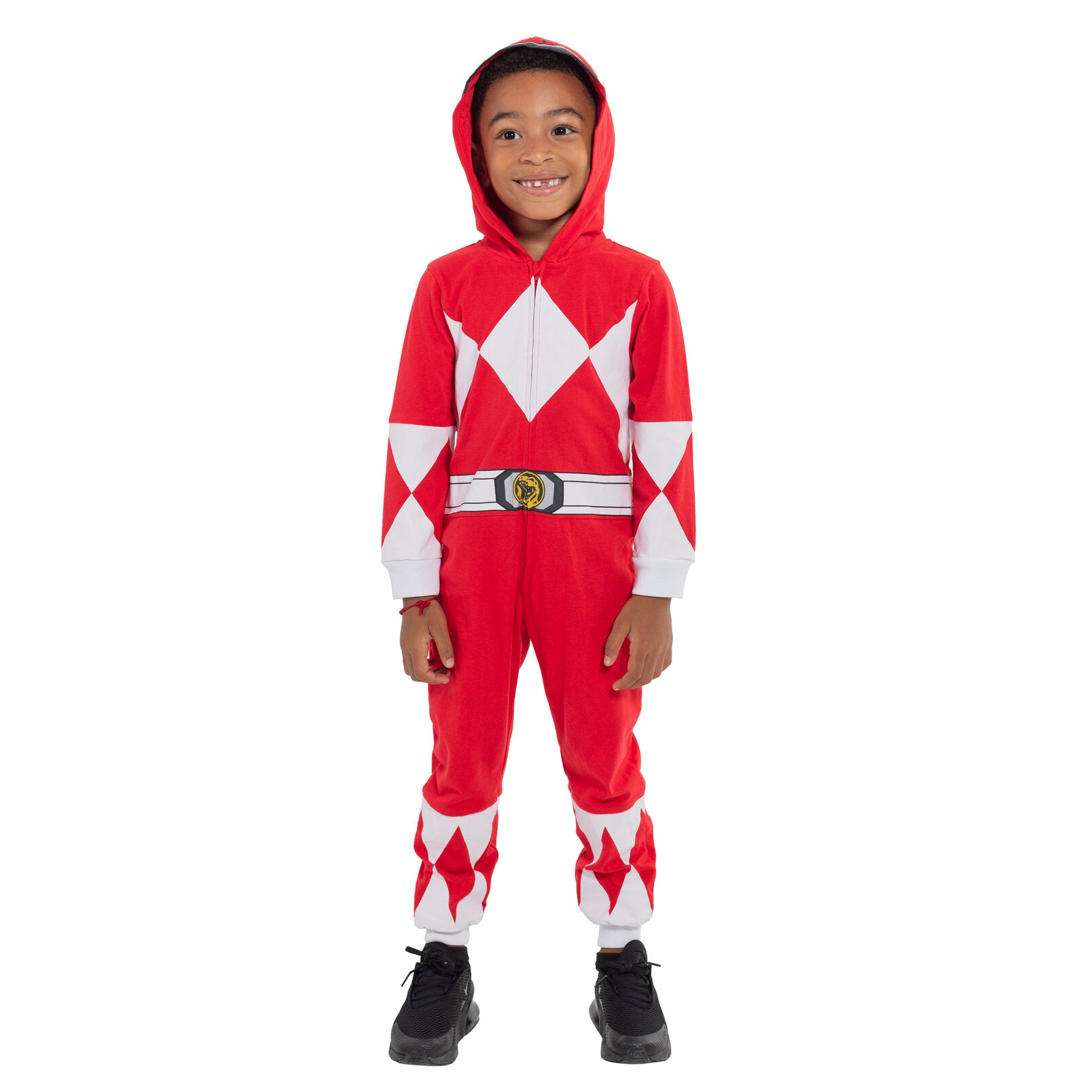 Zipper Rescue Rangers Costume Power Rangers Red Ranger Zip Up Cosplay Coverall | imagikids Baby and ...