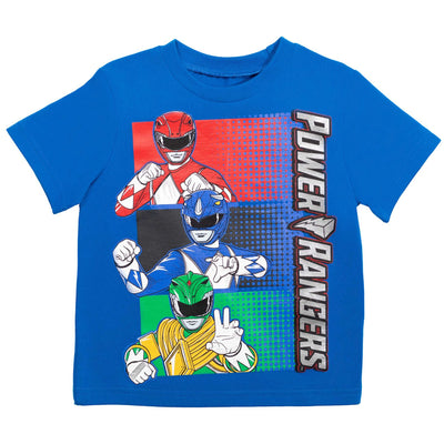 Power Rangers T-Shirt and Mesh Shorts Outfit Set
