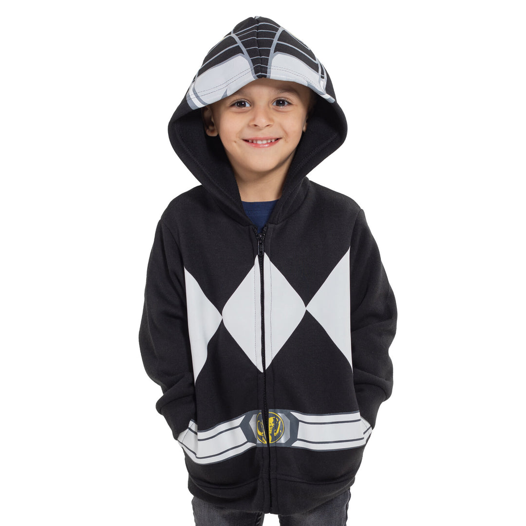 Power Rangers Zach Fleece Zip Up Hoodie