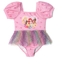 Princess Tulle Tutu One Piece Bathing Suit UPF 50+