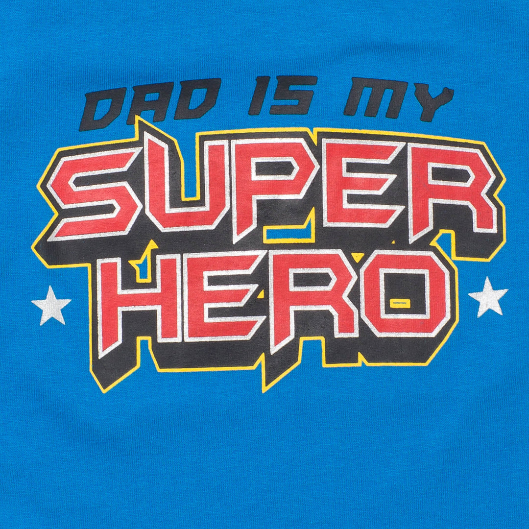 Super Hero Dad Caped Short Sleeve Graphic T-Shirt