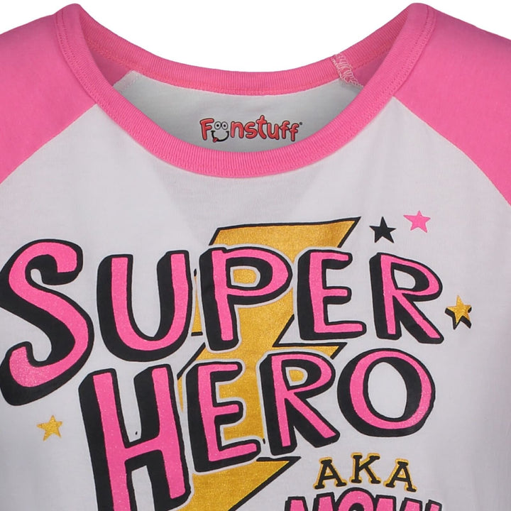 Funstuff Mothers Day Super Hero Mom - Juego de capa y camiseta gráfica con capa